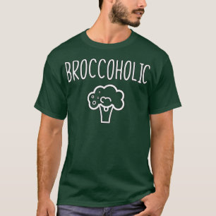 Camiseta Broccoholic para vegetarianos y vegetales
