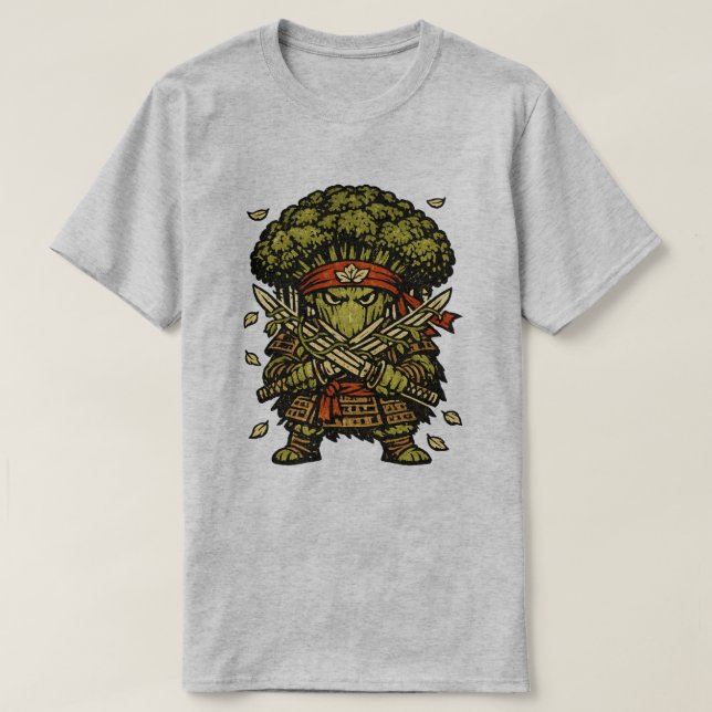 Camiseta Broccoli Bushido — Protector of the Forest (Diseño del anverso)