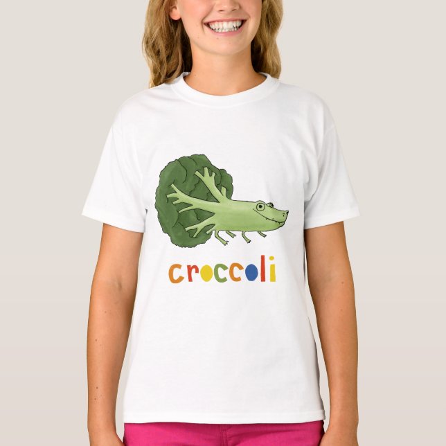 Camiseta broccoli crocodile (Anverso)