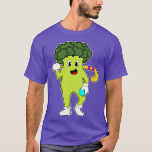 Camiseta Broccoli En Hockey Con Bate De Hockey