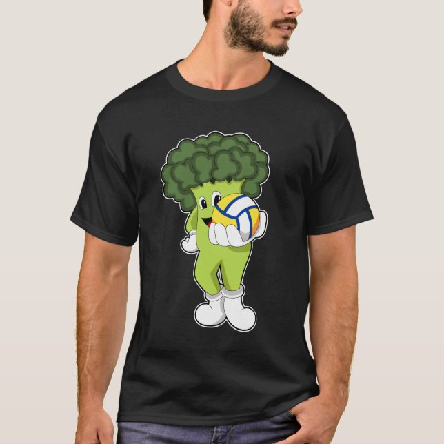 Camiseta Broccoli en los deportes de voleibol (Anverso)