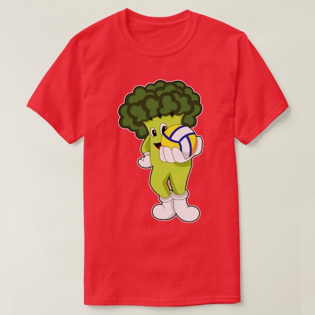 Camiseta Broccoli en los deportes de voleibol (Diseño del anverso)