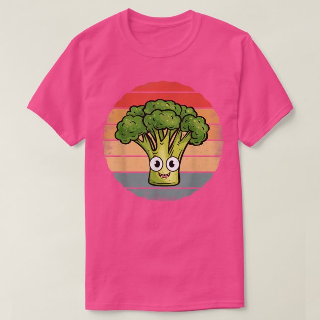 Camiseta Broccoli Funny Retro Vintage Estilo Sunset Broccol (Diseño del anverso)