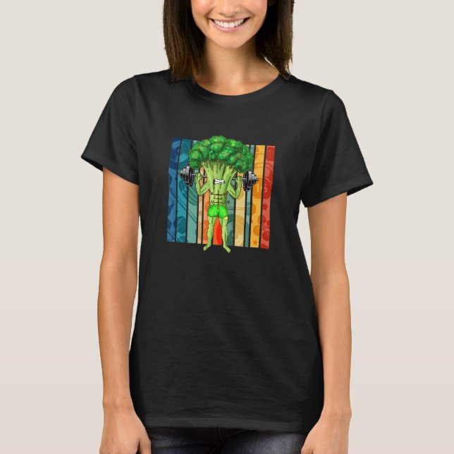 Camiseta Broccoli Gym Bodybuilding Levantamiento De Poderos (Anverso)
