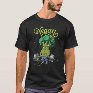 Camiseta Broccoli Gym Peso Entrenamiento Ganancia de Vegain
