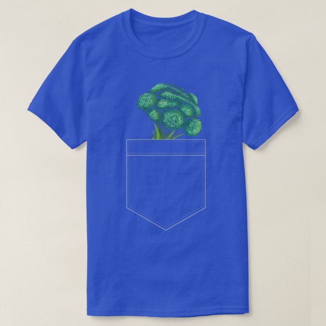 Camiseta Broccoli In Pocket Plant Vegan Vegetable Veggie Ve (Diseño del anverso)