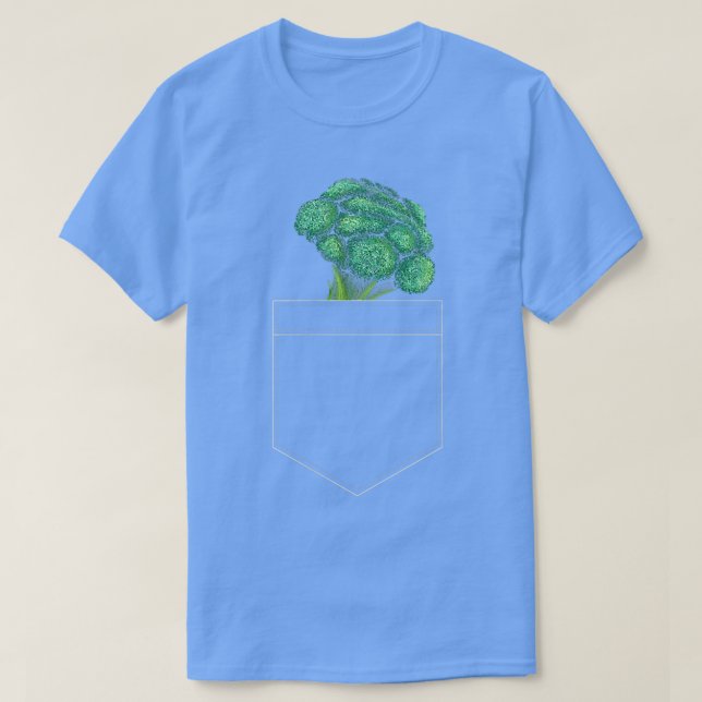Camiseta Broccoli In Pocket Plant Vegan Vegetable Veggie Ve (Diseño del anverso)
