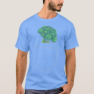 Camiseta Broccoli In Pocket Plant Vegan Vegetable Veggie Ve