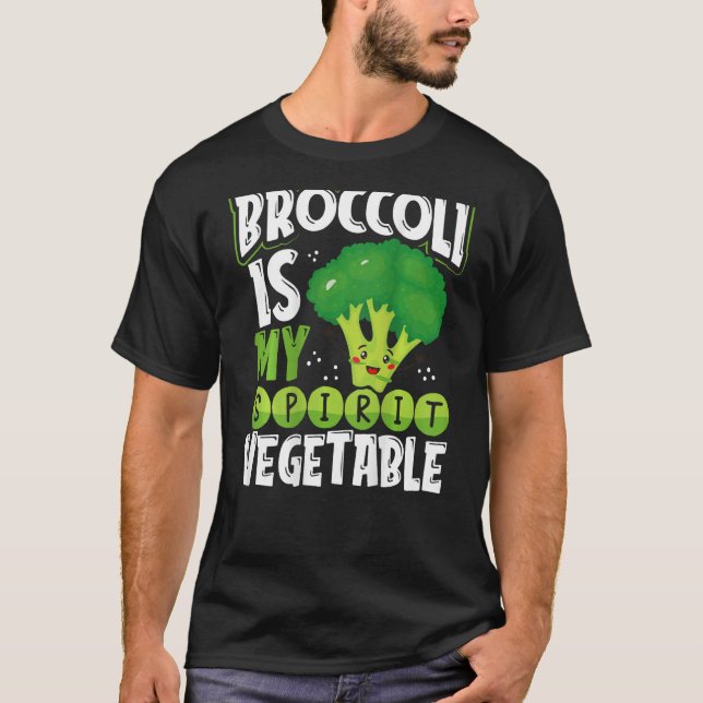 Camiseta Broccoli Is My Spirit Vegetable Backprint Vegetabl (Anverso)