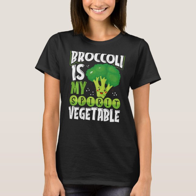 Camiseta Broccoli Is My Spirit Vegetable Backprint Vegetabl (Anverso)