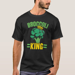 Camiseta Broccoli King Vegan Vegetable Saludable Vegetario