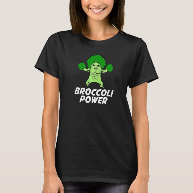 Camiseta Broccoli Power I Love Organic Vegetables Vegan Lif (Anverso)