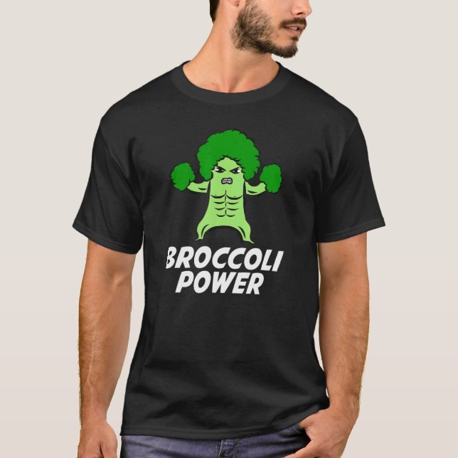Camiseta Broccoli Power I Love Organic Vegetables Vegan Lif (Anverso)