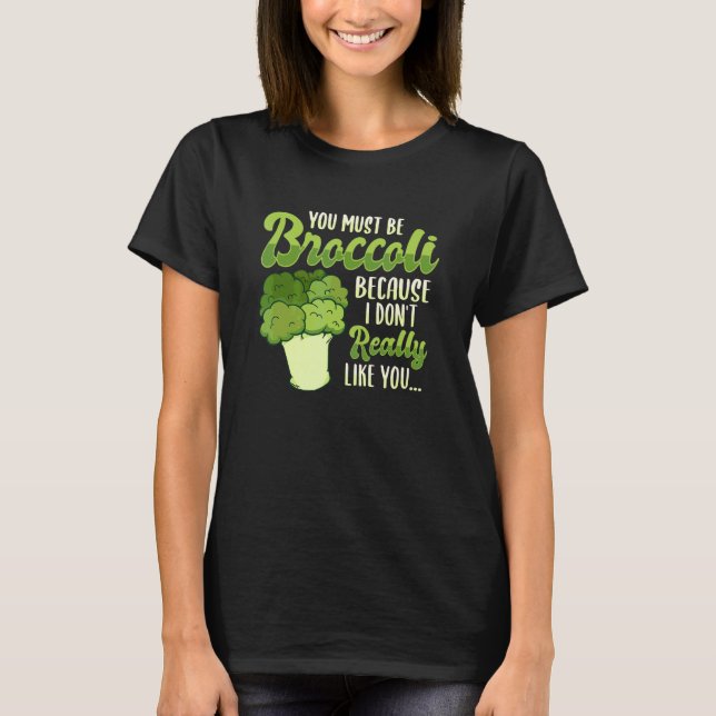 Camiseta Broccoli Pun Para Un Vegetador De Comida (Anverso)