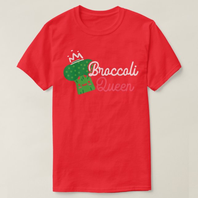 Camiseta Broccoli Queen Broccoholic Vegetariano Vegetariano (Diseño del anverso)