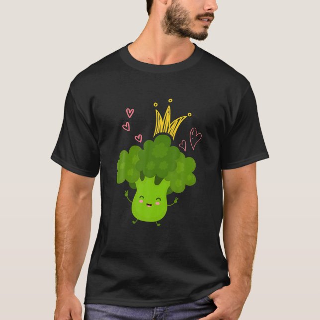 Camiseta Broccoli Queen Funny Broccoli Vegan Vegetaria (Anverso)