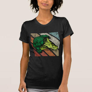 Camiseta Broccoli Regalo Retro Vegan Food Vegetales Broccol