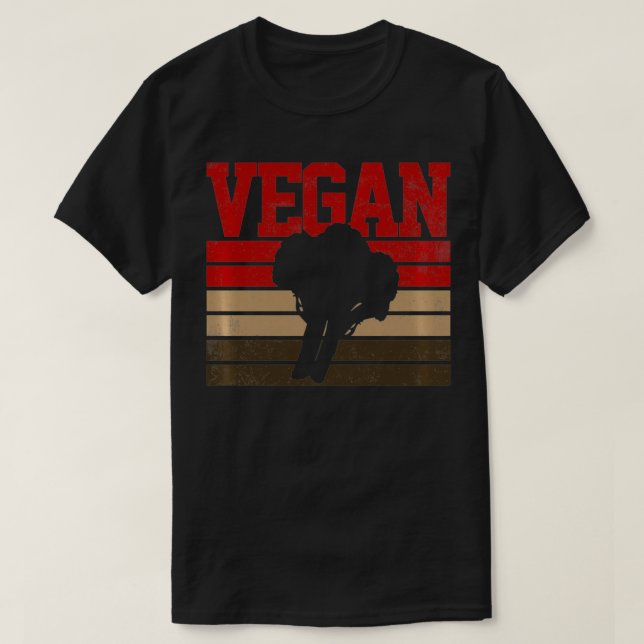 Camiseta Broccoli Vegan Vegetarian Retro Regalo Pullover (Diseño del anverso)