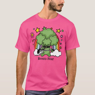 Camiseta Broccoli Verde Brocc, estrella de rock