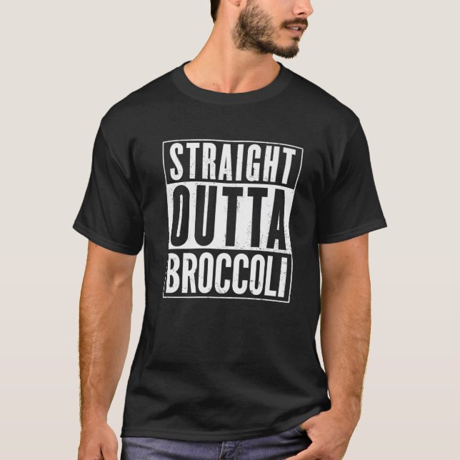 Camiseta Broccoli Vintage directo Divertido (Anverso)