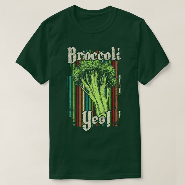 Camiseta Broccoli Yes Funny Vegetable Gardener 290 (Diseño del anverso)