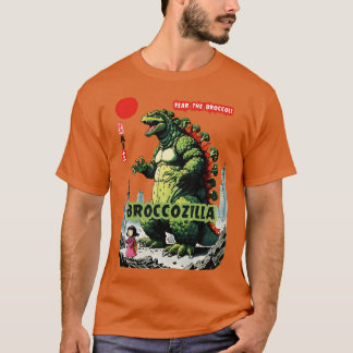 Camiseta Broccozila El diseño Veggie Kaiju Vegan Broccoli