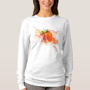 Camiseta ¡Brocha de fresa! Acuarela