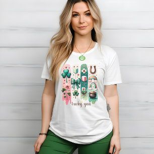 Camiseta Brochas encantadoras Personalizado mujeres verdes 