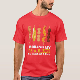 Camiseta Brochetas de comida callejera amigos