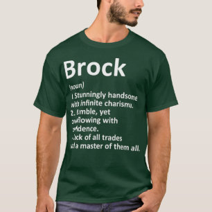Camiseta BROCK Definition Personalized Name Funny Gift