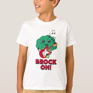 Camiseta ¡Brock! Personalizado de Broccoli Cute y Punny
