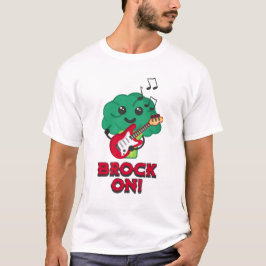 Camiseta ¡Brock! Personalizado de Broccoli Cute y Punny