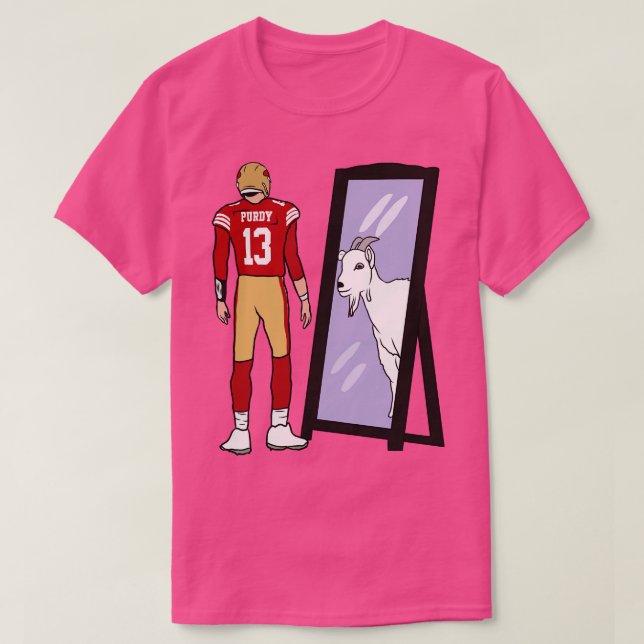 Camiseta Brock Purdy Mirror GOAT TShirt (Diseño del anverso)
