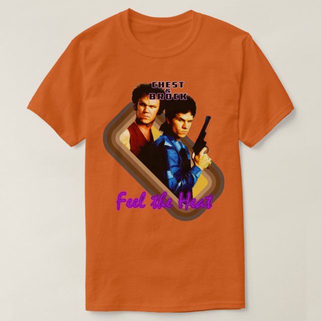 Camiseta Brock y Chest sienten el calor (Diseño del anverso)