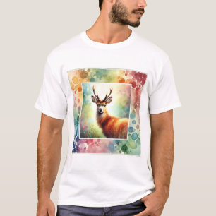 Camiseta Brocket Deer 210724AREF107 - Watercolor