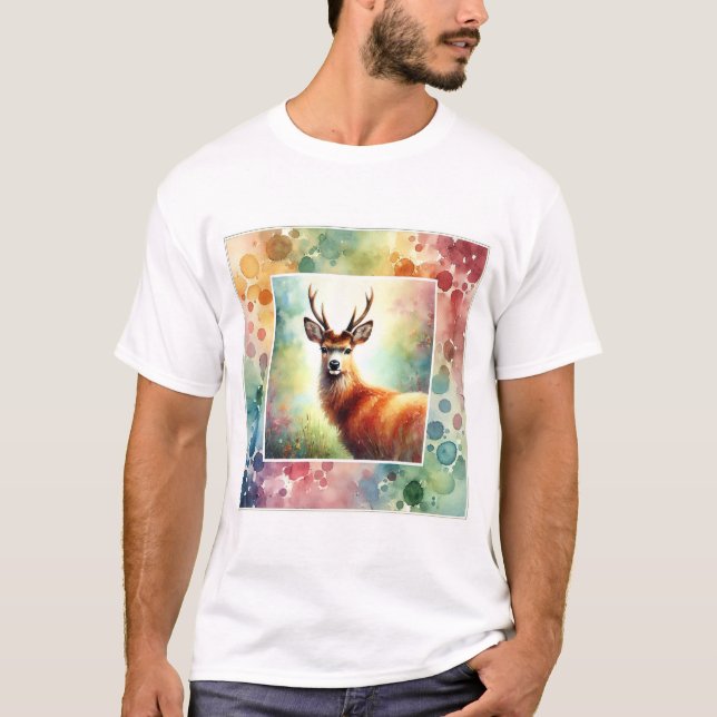 Camiseta Brocket Deer 210724AREF107 - Watercolor (Anverso)