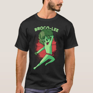 Camiseta Broco Lee Brócoli Verdura Juego de Palabras Vegan
