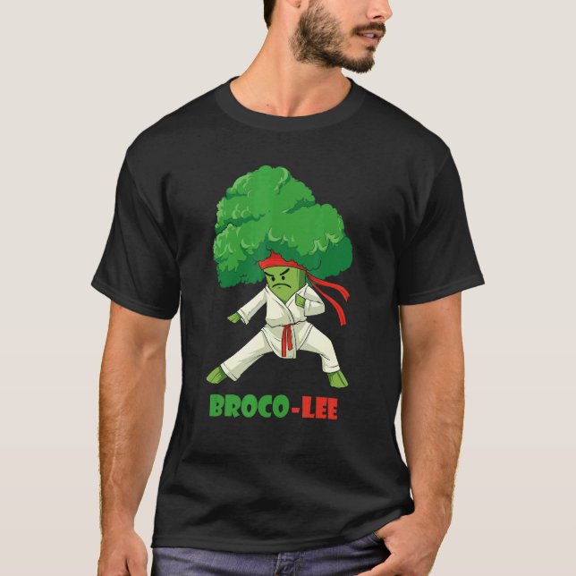 Camiseta Broco Lee Vegetarian Brocoli Karate (Anverso)