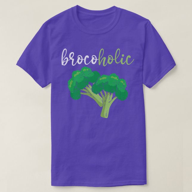 Camiseta Brocoholic Broccoli Vegan Lover Vegetable Healthy (Diseño del anverso)