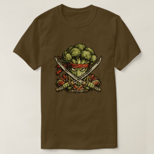 Camiseta Brócoli Bushido — Samurái Guerrero Divertido de Ve