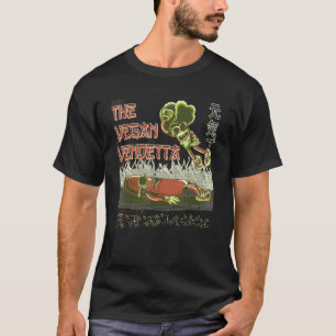 Camiseta Brócoli La Vendetta Vegana Luchadora Verdura Lucha