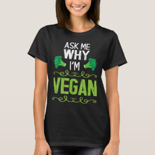 Camiseta Brocoli me pregunta por qué soy Vegan Feliz Día Ve