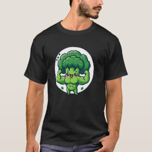 Camiseta Brócoli Musculoso con Abdominales