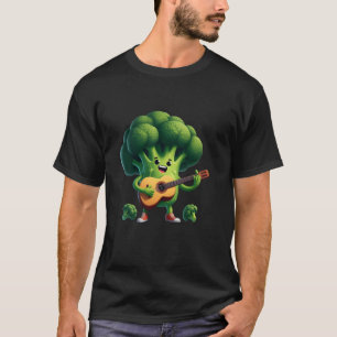 Camiseta Brócoli Tocando Guitarra