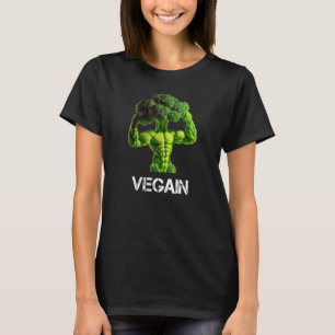 Camiseta Brocoli Vegan Fisicoculturista Alimentación Sana L
