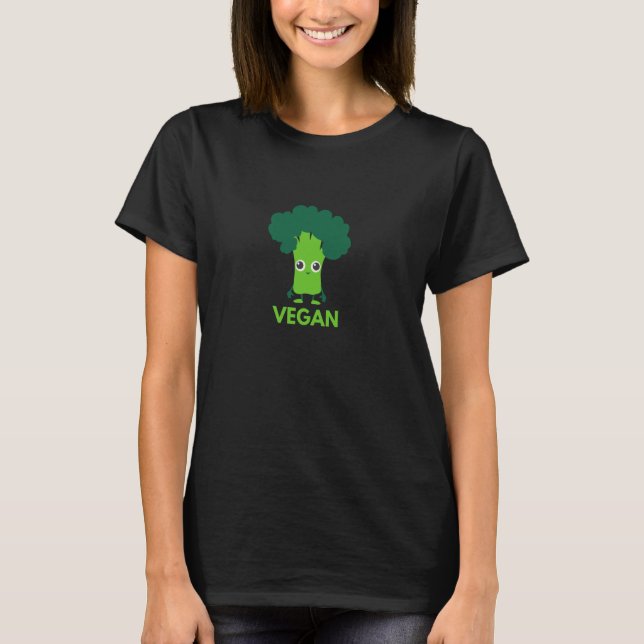 Camiseta Brócoli vegano lindo (Anverso)