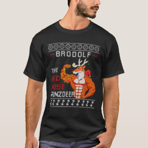 Camiseta Brodolf Los Navidades Feo Del Gimnasio De La Nariz