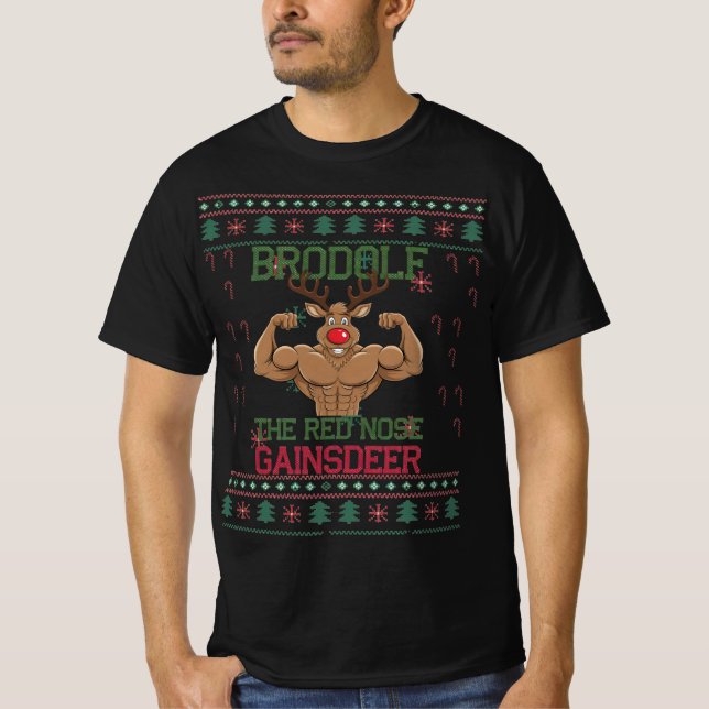 Camiseta Brodolf The Red Nose Gainsdeer Xmas Jumper (Anverso)