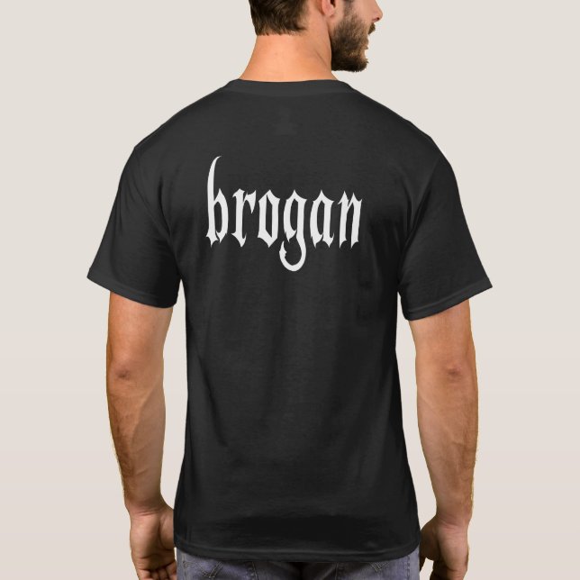 Camiseta "brogan" estilo moderno (Reverso)