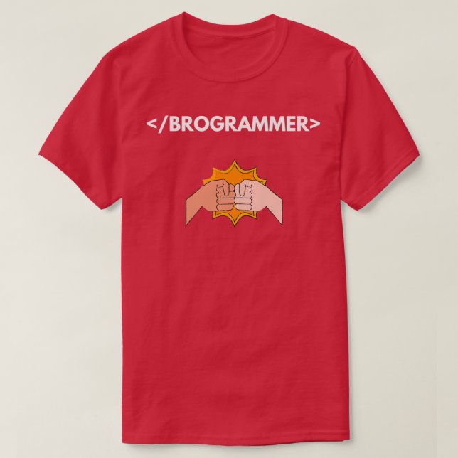 Camiseta Brogrammers T for programmer bros (Diseño del anverso)